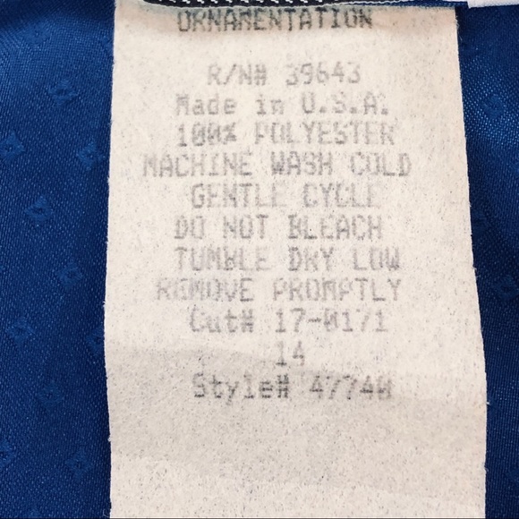 Vintage 80’s 90’s Cricket Lane blue blouse - Picture 5 of 6